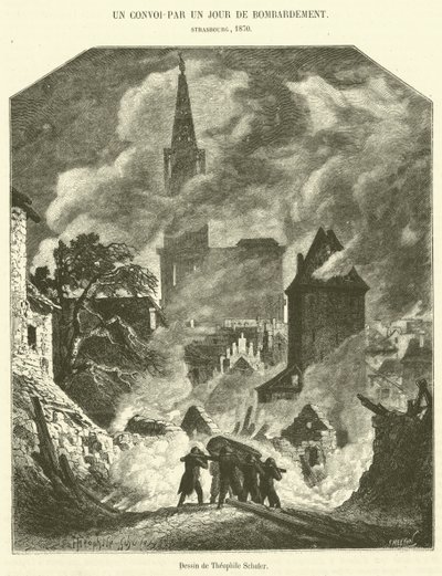 A Convoy-A Day of Bombardment (gravyr) av French School