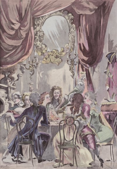 En regentskväll på Palais-Royal av French School