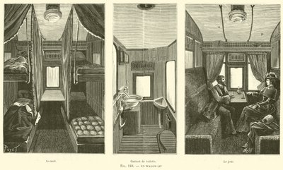 Un Wagon-Lit (gravyr) av French School