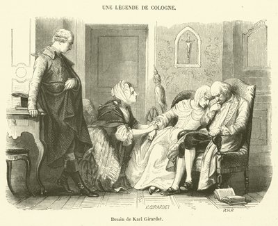 A Legend of Cologne (gravyr) av French School