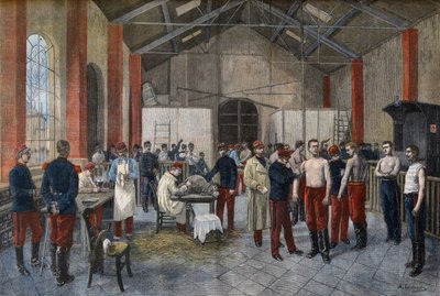 Vaccination av rekryterna vid regementet i ”Le Petit Journal” den 29 november av French School