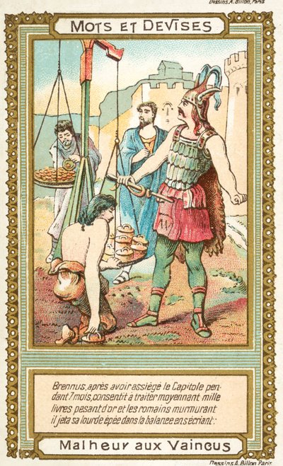Ve de erövrade (chromolith) av French School