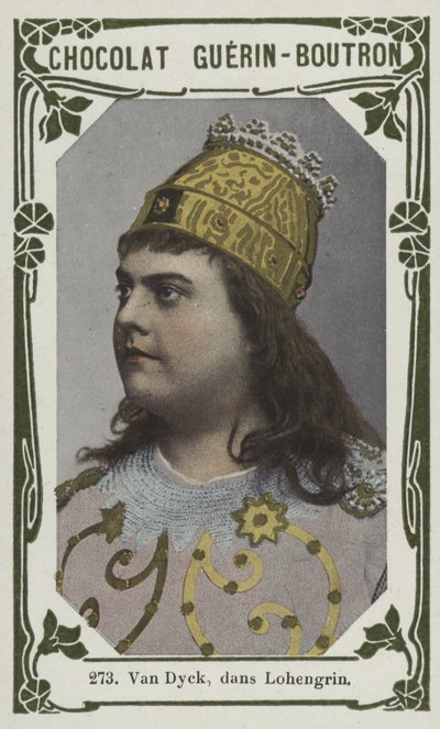 Van Dyck, dans Lohengrin (färgat foto) av French School