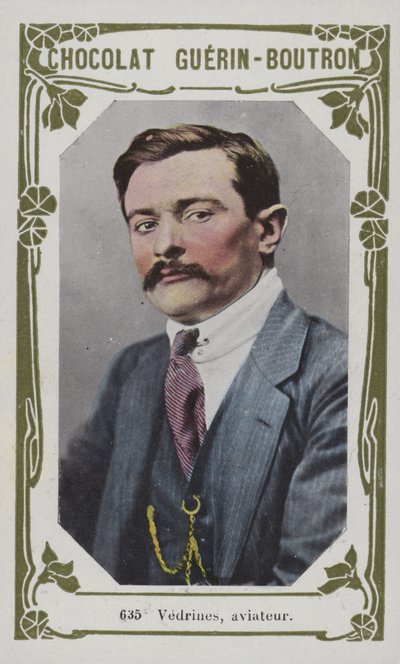 Vedrines, flygare (färgad bild) av French School