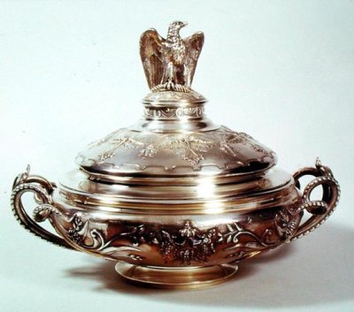 Grönsaksfat, Service Napoleon III, 1855 (förgylld silver) av French School