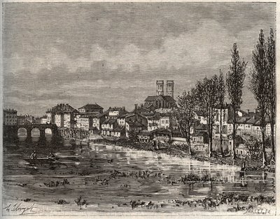 Verdun - Morbihan i Bretagne - gravyr i "La France illustrée: geography, history, statistical administration" av V.A. Malt-Brown. 1884 av French School