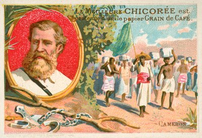 Verney Lovett Cameron, brittisk upptäcktsresande (chromolitho) av French School