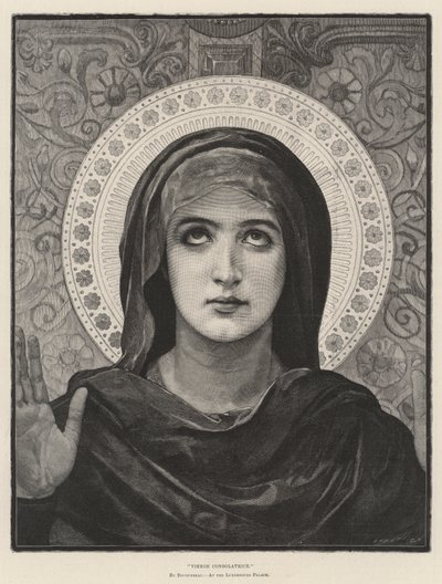 Vierge Consolatrice, på slottet i Luxemburg av French School