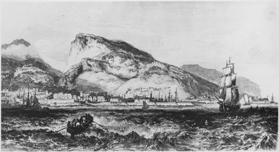 Utsikt över Port Louis, Mauritius, illustration från Iles de lAfrique av Armand dAvezac (1798-1875) Paris, publicerad 1848 av French School