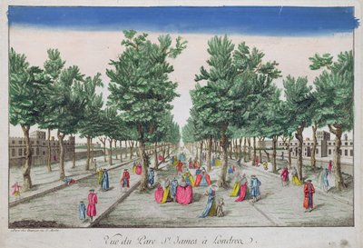 Vy över St. James Park, London av French School
