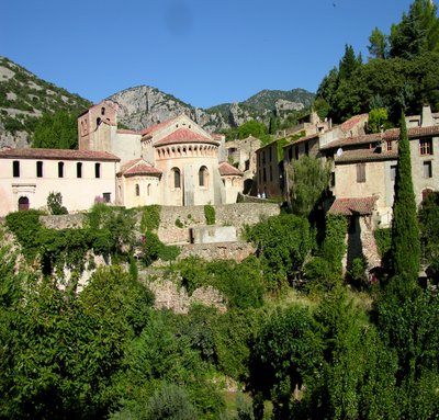 Utsikt över Abbey Church, 11-12-talet av French School