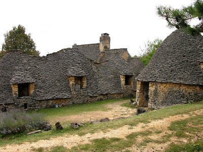 Utsikt över Cabanes de Breuil av French School