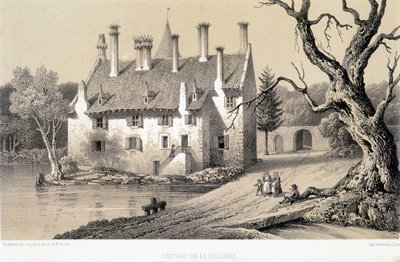 Utsikt över Chateau de la Belliere (Cote d