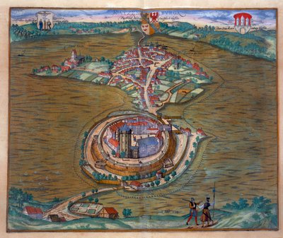 Utsikt över Place de Louis le Grand, med ett av rummen byggt för tillfället av Monseigneur le Dauphins bröllop (detalj av 101866) (färggravyr) av French School