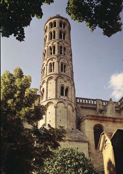 Utsikt över Tour Fenestrelle av katedralen St. Theodorit av French School