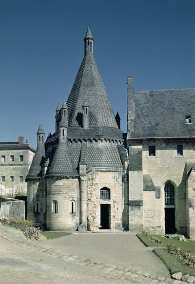 Utsikt över Tour dEvrault av French School
