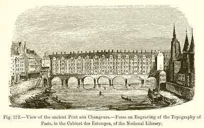 Utsikt över den gamla Changers Bridge av French School
