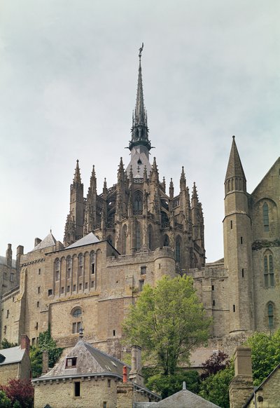 Utsikt över klostrets chevet, 1450-1521 av French School