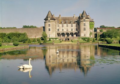 Utsikt över slottets västra fasad av French School