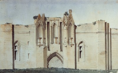 Vincennes slott, Tour de Salves (akvarell) av French School