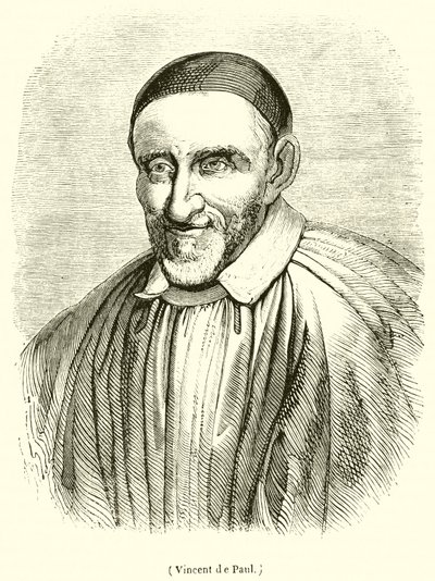 Vincent de Paul (gravyr) av French School
