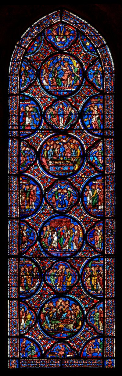 Jungfru Maria - Glorification of (w42) av French School