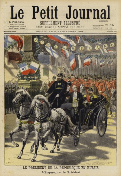 Frankrikes president Felix Faures besök i Ryssland 1897 av French School