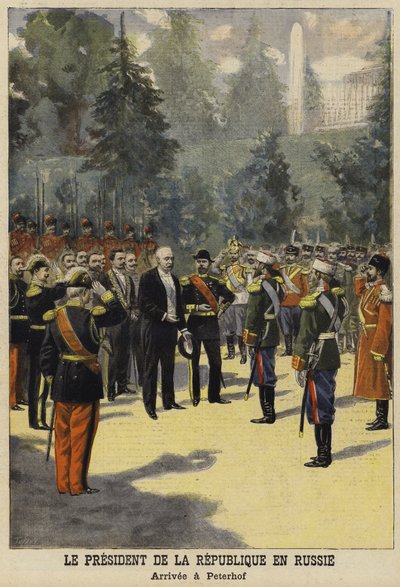 Frankrikes president Felix Faures besök i Ryssland 1897 av French School