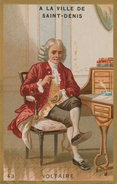 Voltaire, fransk upplysningsskribent och filosof av French School