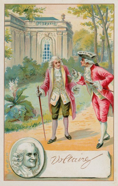 Voltaire, fransk upplysningsskribent, historiker och filosof (1694-1778) av French School