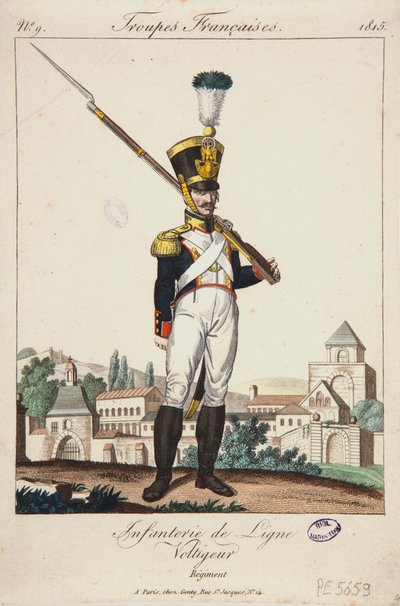 Voltigeur of the Line Infantry, franska trupper nr. 9 av French School