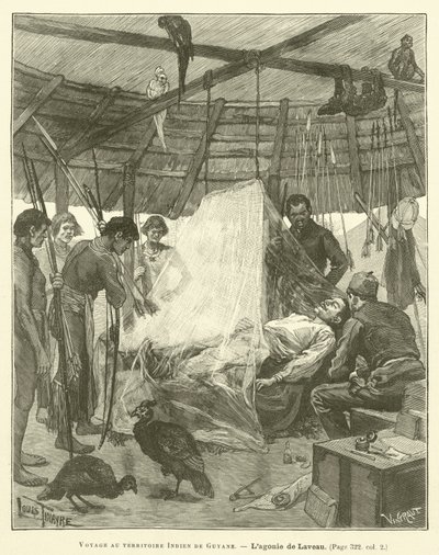 Resa till Guyanas indiska territorium (gravyr) av French School