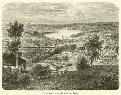 Vue de Truro (gravyr) av French School