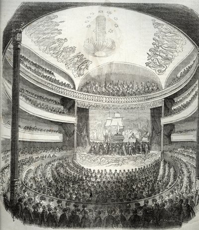 Utsikt över teatern rue du Chateau d