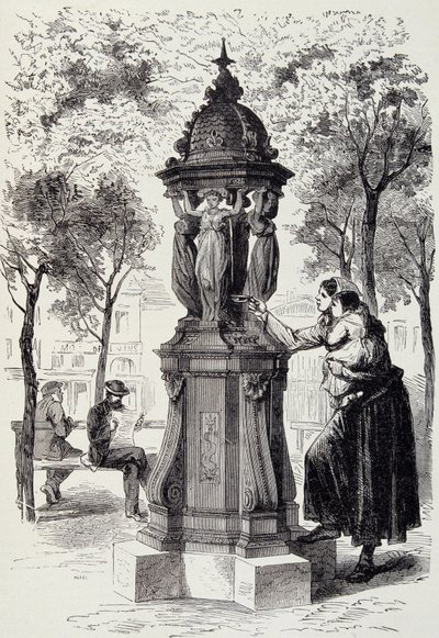 Wallace Fountain av French School