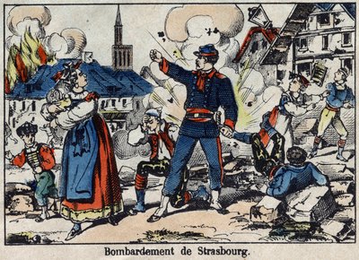 Kriget 1870 mellan Frankrike och Preussen: Belägring och bombning av Strasbourg av French School
