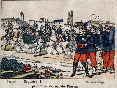 Kriget 1870 mellan Frankrike och Preussen: Slaget vid Sedan, kejsar Napoleon III (Louis Napoleon Bonaparte av French School