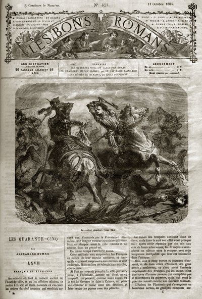 Religionskrig - De fyrtiofem - franska och flamländska - Det sällsynta slaget vid Henri de Joyeuse (1563-1608) - De goda romanerna 1864 - Alexandre Dumas Pere - av French School