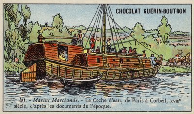 Vattenbuss från Paris till Corbeil av French School
