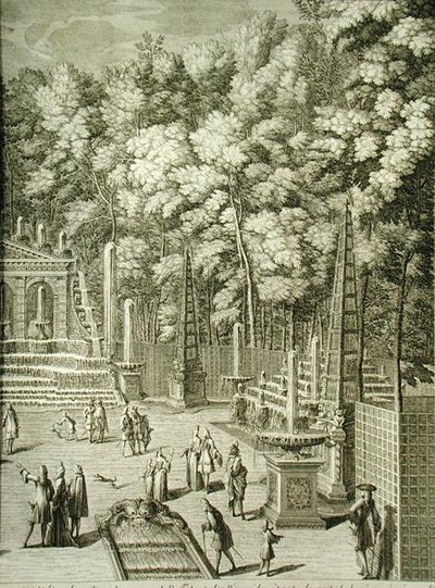 Vattendrag i Versailles av French School