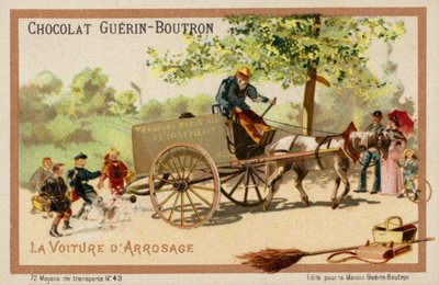 Vattenkärra (chromolitho) av French School