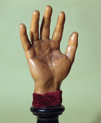 Vaxavgjutning av Jean-Baptiste Troppmanns hand (1848-1970) 1869 (vax) av French School