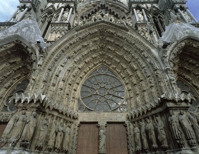 Västfasad, 1200-1300-tal av French School