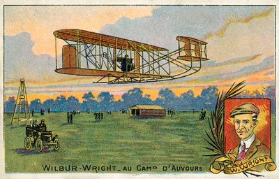 Wilbur Wright flyger på Camp d