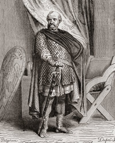 Vilhelm I, från Frankrikes historia, c.1880 av French School