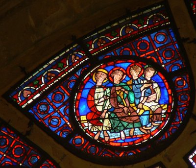 Fönster Ww föreställande fyra apostlar av French School