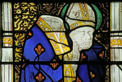 Fönster föreställande St Denis, ca 1460 av French School