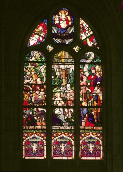 Fönster som visar Kristi dop, 1490 av French School