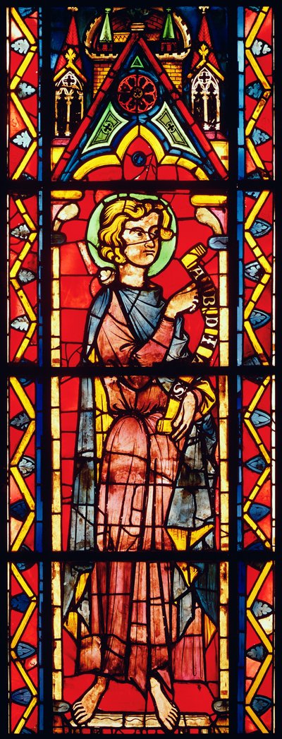 Fönster föreställande profeten Obadja, ca 1270-75 av French School