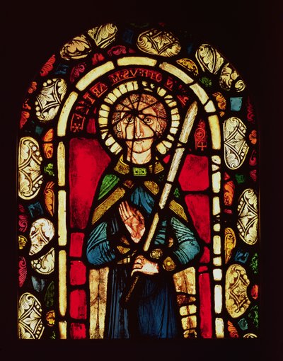 Timoteus fönster med martyrernas palm, borttaget från klostret Neuwiller, studio av Lorin de Chartres, Alsace skola av French School
